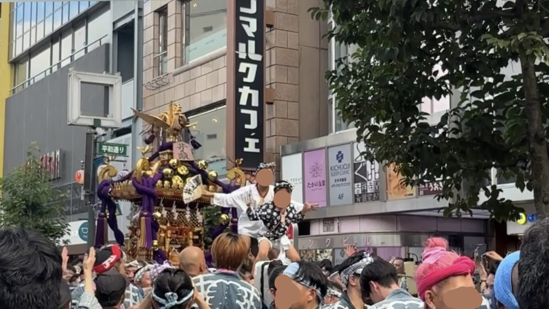 第２の地元で初神輿